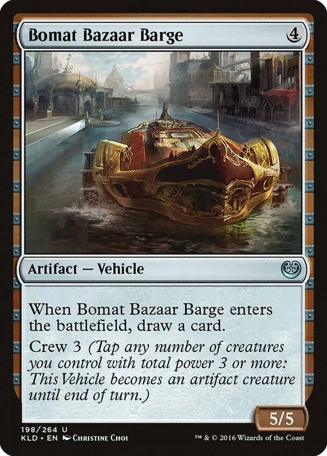 2016 Kaladesh Bomat Bazaar Barge #198 uncommon card image