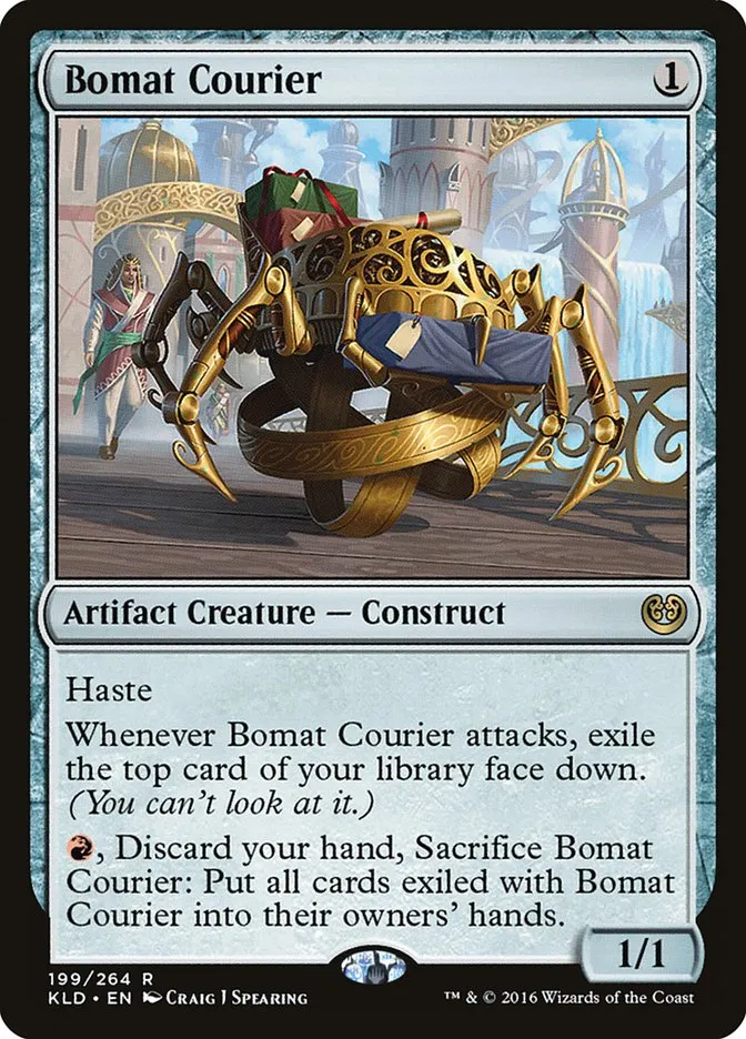 2016 Kaladesh Bomat Courier #199 rare card image