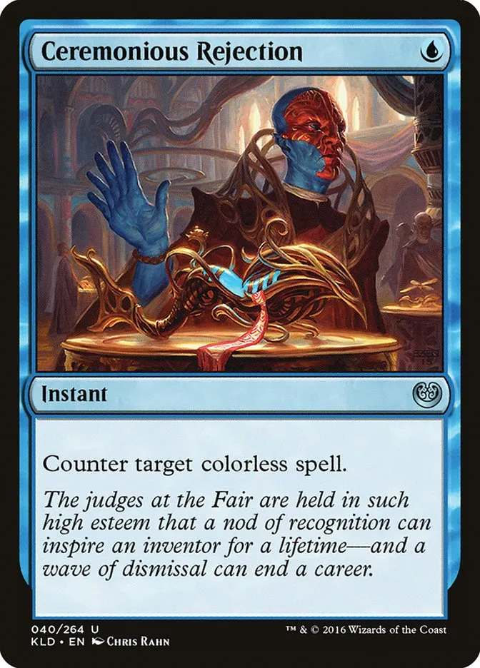 2016 Kaladesh Ceremonious Rejection uncommon #40 uncommon card image