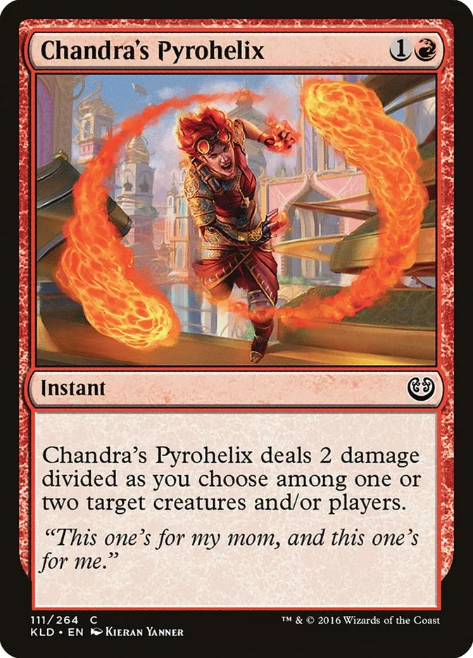 2016 Kaladesh Chandra's Pyrohelix #111 common card image