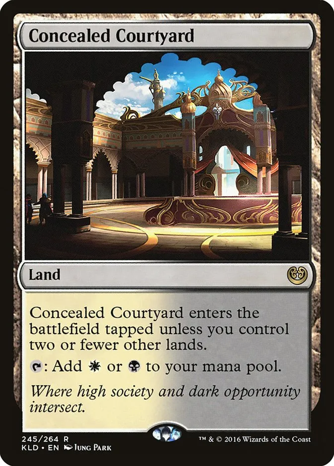 2016 Kaladesh Concealed Courtyard #245 rare card image