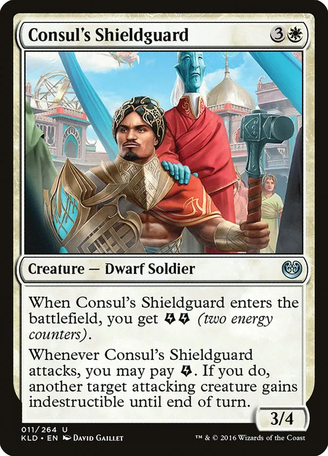 2016 Kaladesh Consul's Shieldguard uncommon #11 uncommon card image