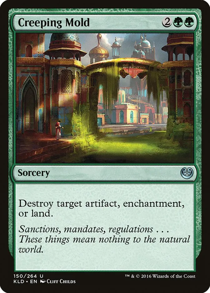 2016 Kaladesh Creeping Mold #150 uncommon card image