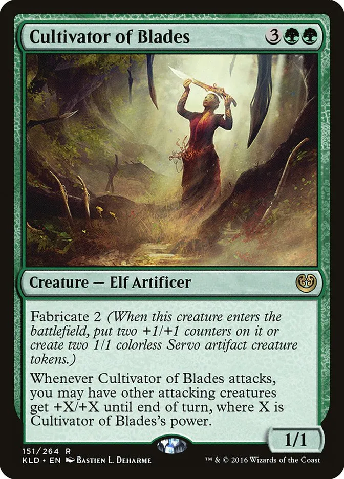 2016 Kaladesh Cultivator of Blades #151 rare card image