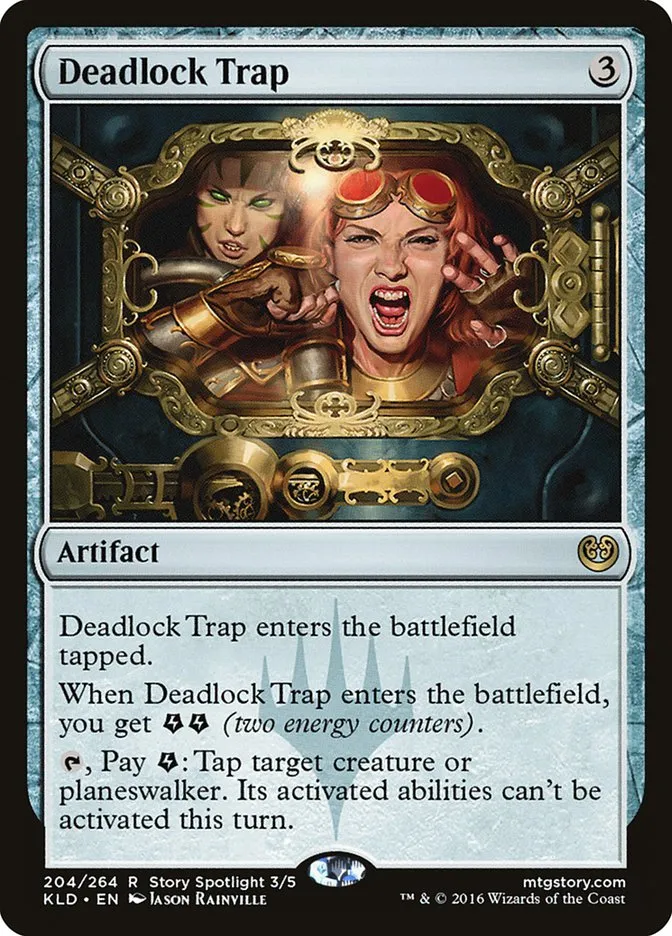 2016 Kaladesh Deadlock Trap #204 rare card image