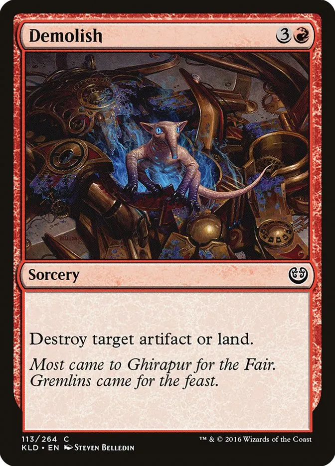 2016 Kaladesh Demolish common #113 common card image