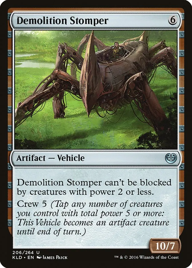 2016 Kaladesh Demolition Stomper #206 uncommon card image