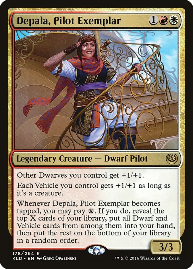 2016 Kaladesh Depala, Pilot Exemplar #178 rare card image