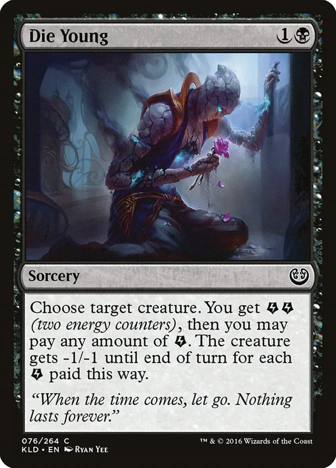 2016 Kaladesh Die Young #76 common card image