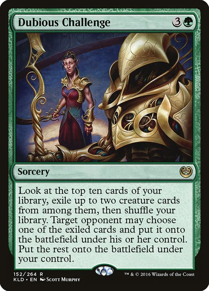 2016 Kaladesh Dubious Challenge rare #152 rare card image