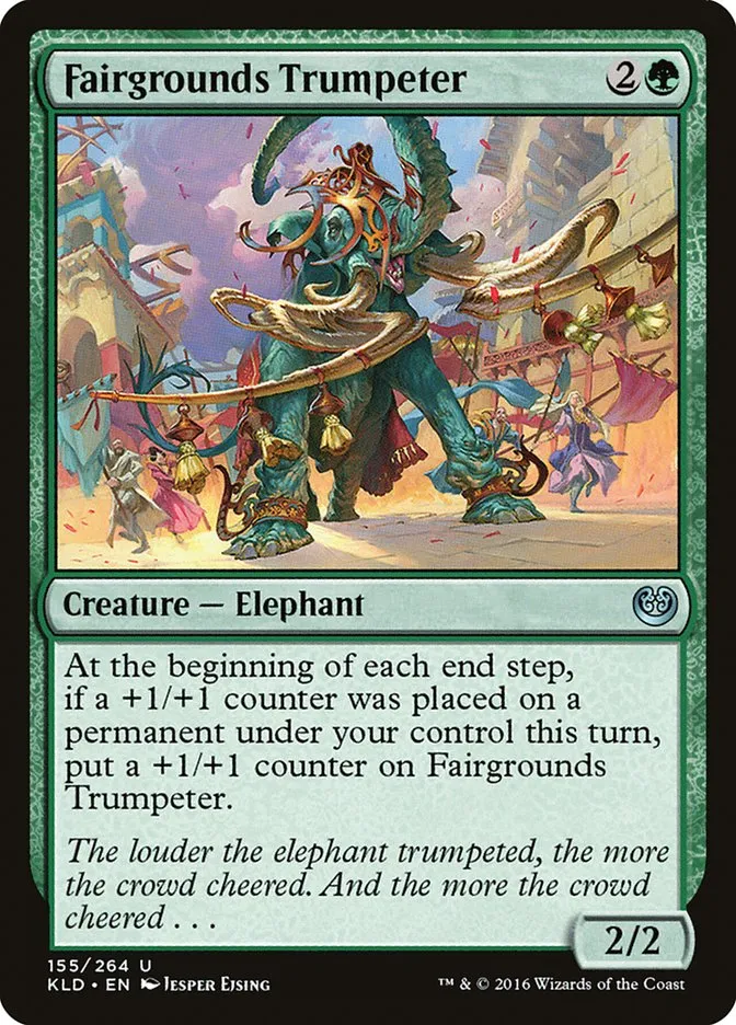 2016 Kaladesh Fairgrounds Trumpeter #155 uncommon card image