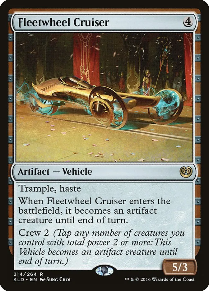 2016 Kaladesh Fleetwheel Cruiser #214 rare card image