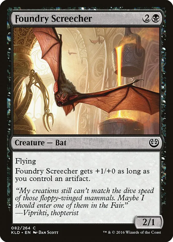 2016 Kaladesh Foundry Screecher common #82 common card image