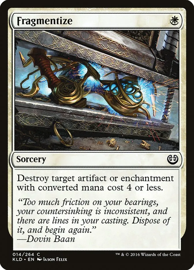 2016 Kaladesh Fragmentize common #14 common card image