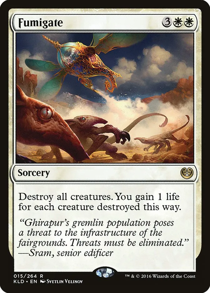 2016 Kaladesh Fumigate rare #15 rare card image