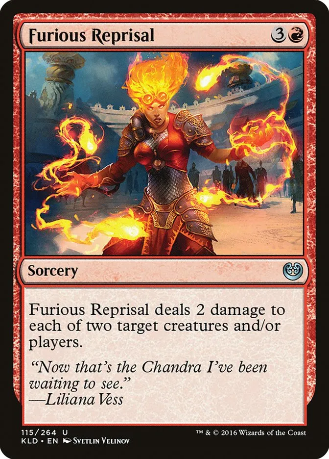 2016 Kaladesh Furious Reprisal #115 uncommon card image