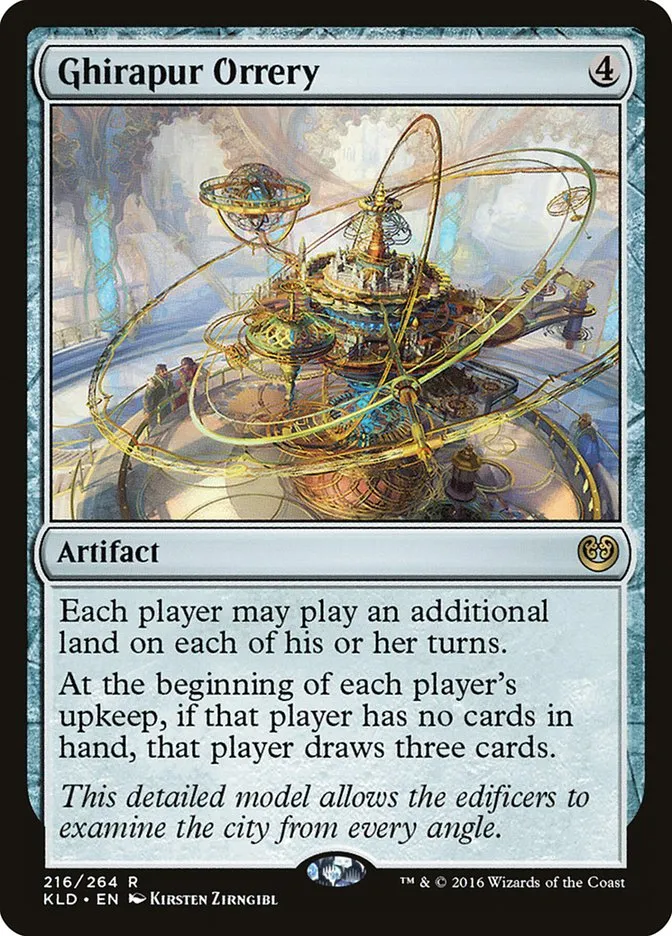2016 Kaladesh Ghirapur Orrery #216 rare card image