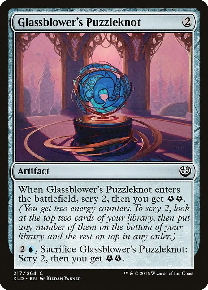 2016 Kaladesh Glassblower's Puzzleknot [Foil] common #217 common card image