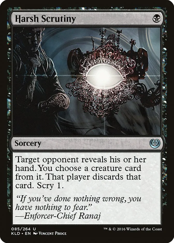2016 Kaladesh Harsh Scrutiny #85 uncommon card image
