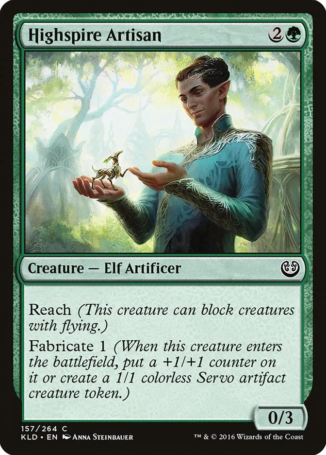 2016 Kaladesh Highspire Artisan #157 common card image