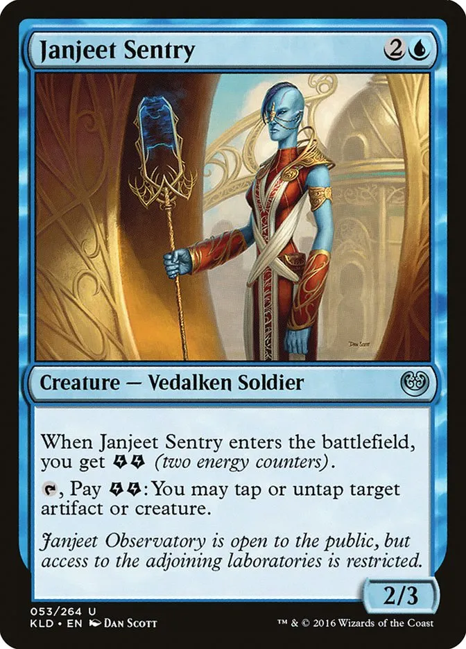 2016 Kaladesh Janjeet Sentry uncommon #53 uncommon card image