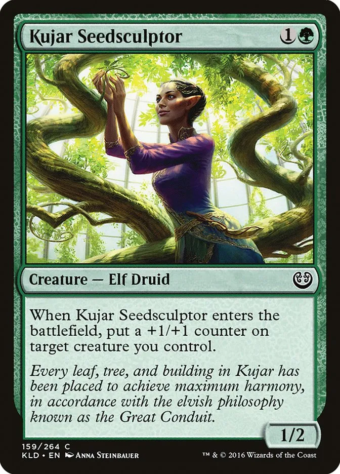 2016 Kaladesh Kujar Seedsculptor #159 common card image