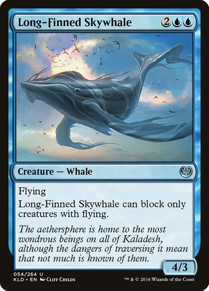 2016 Kaladesh Long-Finned Skywhale uncommon #54 uncommon card image