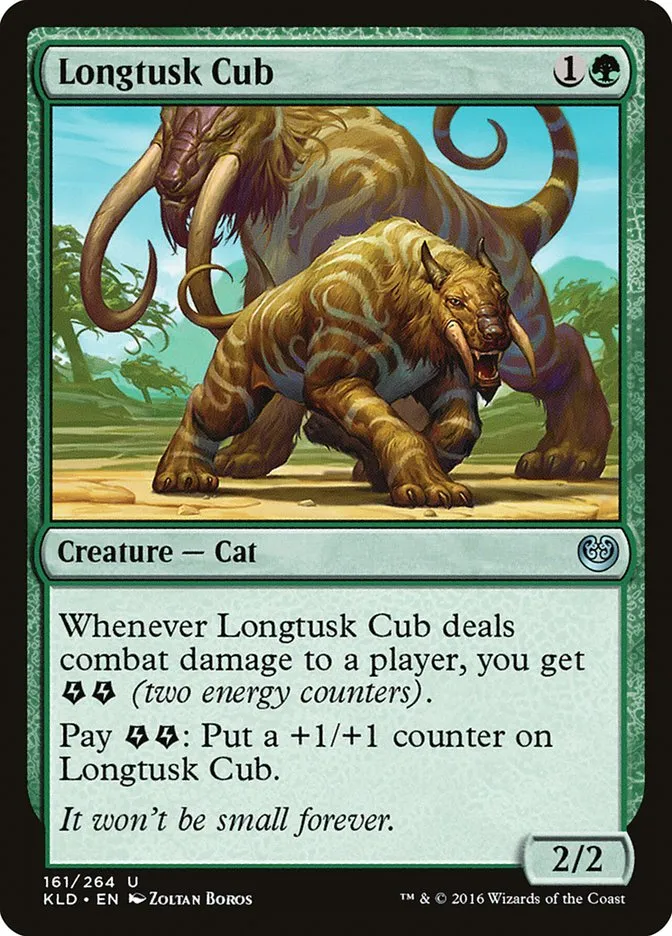 2016 Kaladesh Longtusk Cub #161 uncommon card image