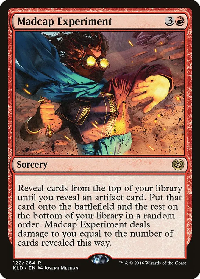 2016 Kaladesh Madcap Experiment #122 rare card image