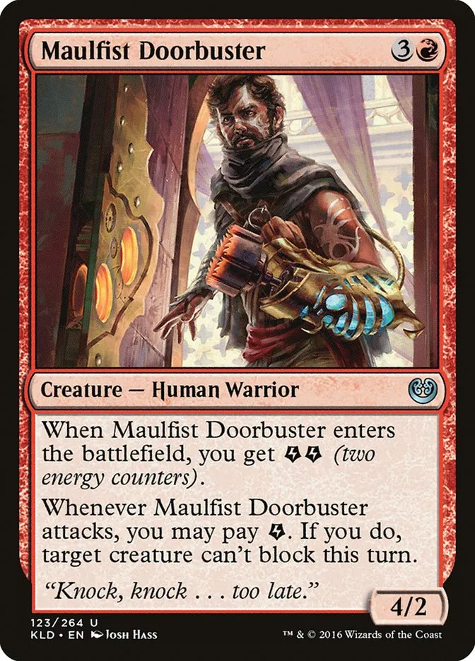 2016 Kaladesh Maulfist Doorbuster #123 uncommon card image