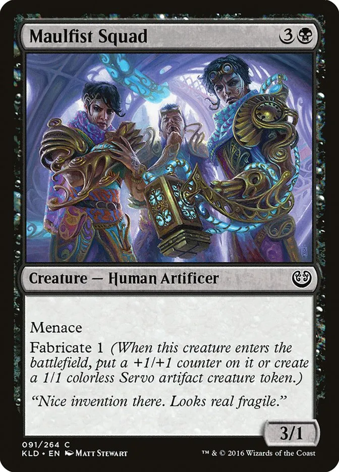 2016 Kaladesh Maulfist Squad #91 common card image