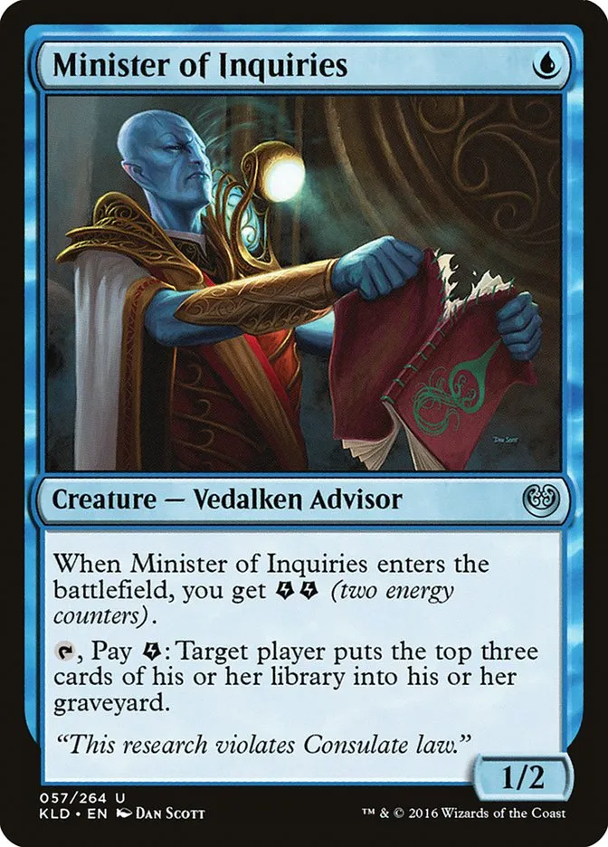 2016 Kaladesh Minister of Inquiries uncommon #57 uncommon card image