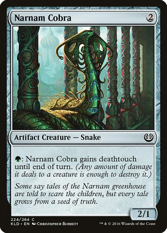 2016 Kaladesh Narnam Cobra #224 common card image