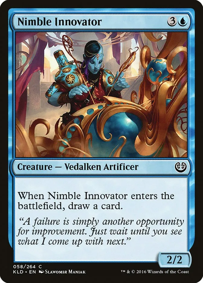 2016 Kaladesh Nimble Innovator common #58 common card image