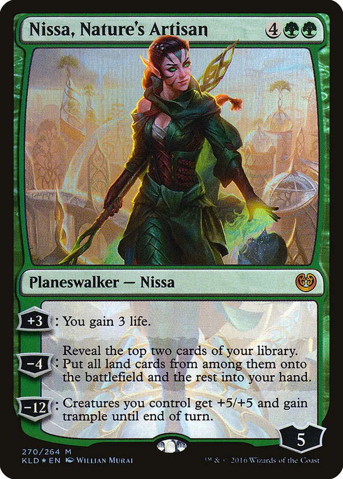 2016 Kaladesh Nissa, Nature's Artisan #270 mythic card image