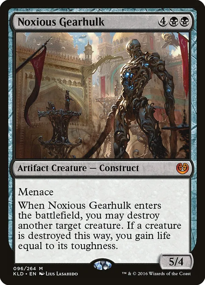 2016 Kaladesh Noxious Gearhulk #96 mythic card image