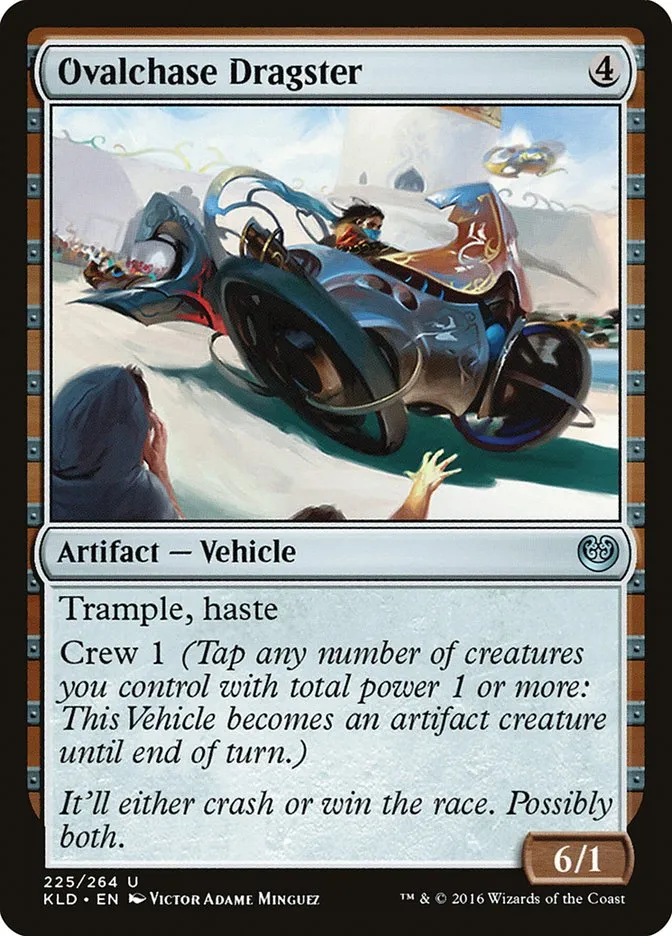 2016 Kaladesh Ovalchase Dragster #225 uncommon card image