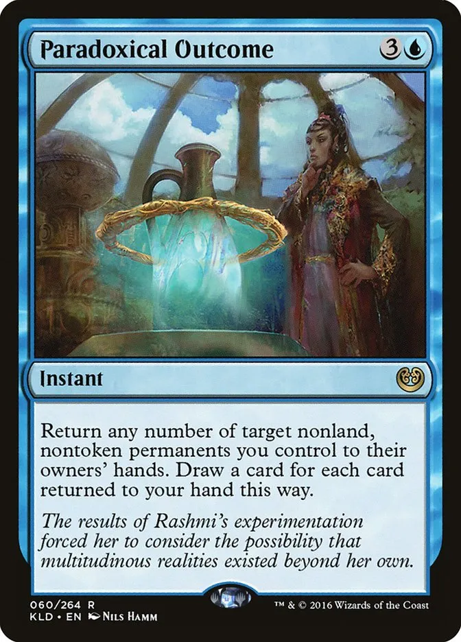 2016 Kaladesh Paradoxical Outcome rare #60 rare card image