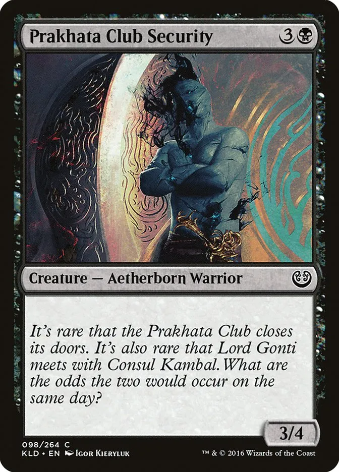 2016 Kaladesh Prakhata Club Security #98 common card image