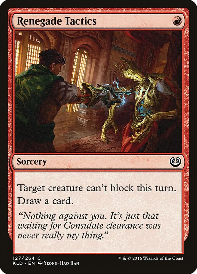 2016 Kaladesh Renegade Tactics #127 common card image