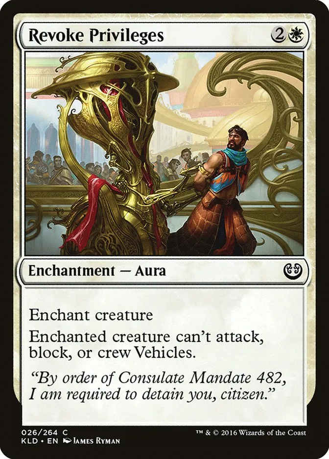 2016 Kaladesh Revoke Privileges common #26 common card image