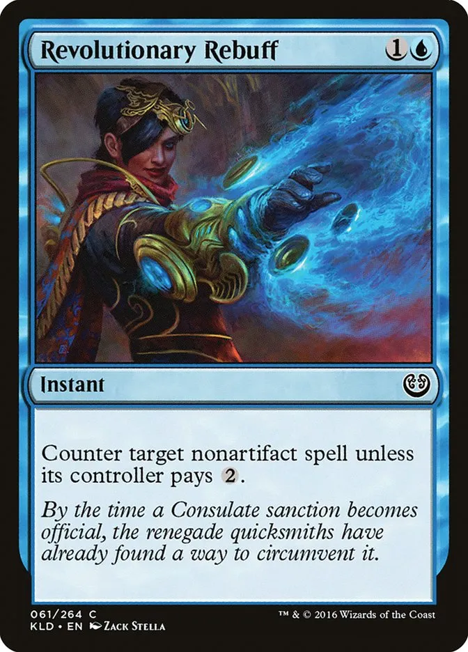 2016 Kaladesh Revolutionary Rebuff common #61 common card image
