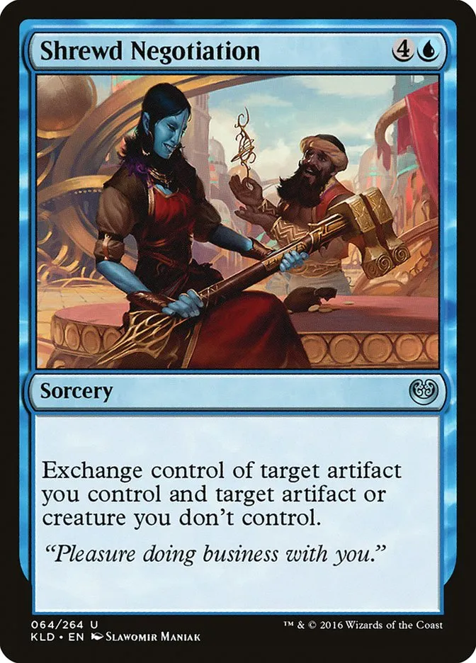 2016 Kaladesh Shrewd Negotiation uncommon #64 uncommon card image