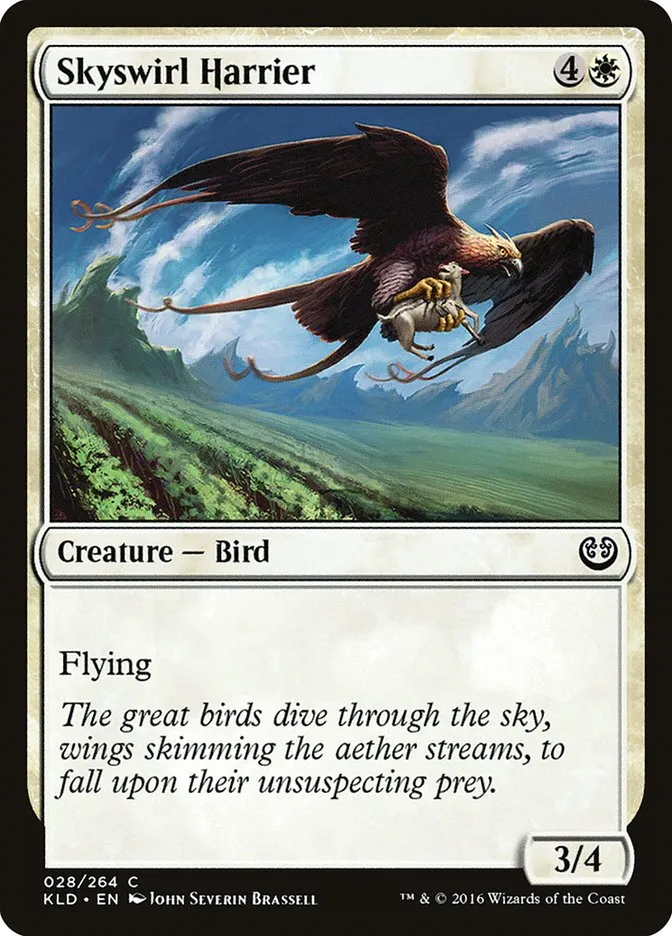 2016 Kaladesh Skyswirl Harrier common #28 common card image