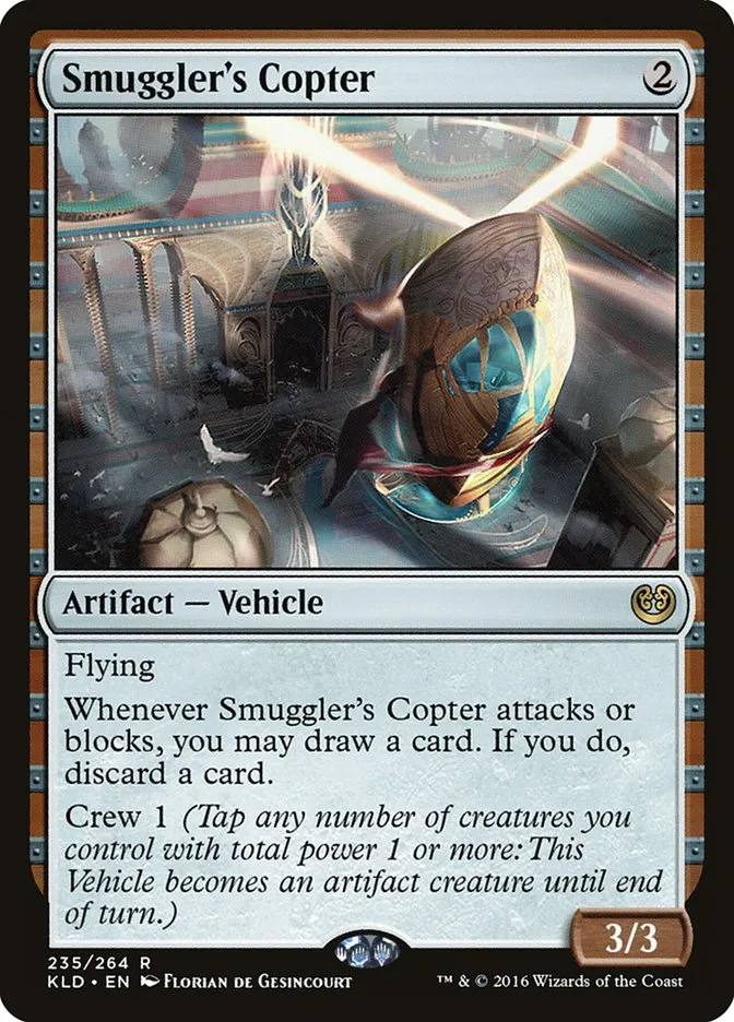 2016 Kaladesh Smuggler's Copter [Foil] rare #235 rare card image