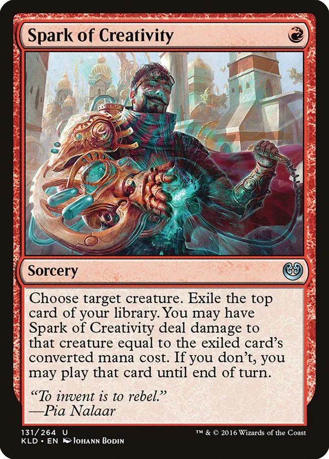 2016 Kaladesh Spark of Creativity #131 uncommon card image