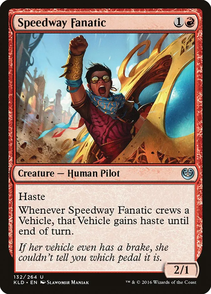 2016 Kaladesh Speedway Fanatic #132 uncommon card image