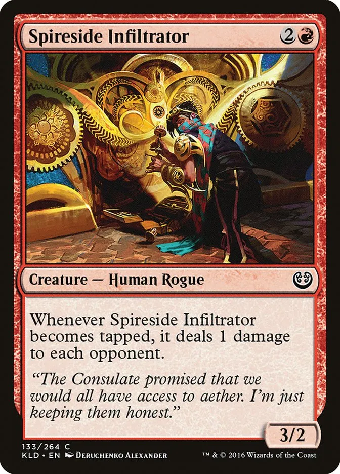 2016 Kaladesh Spireside Infiltrator #133 common card image