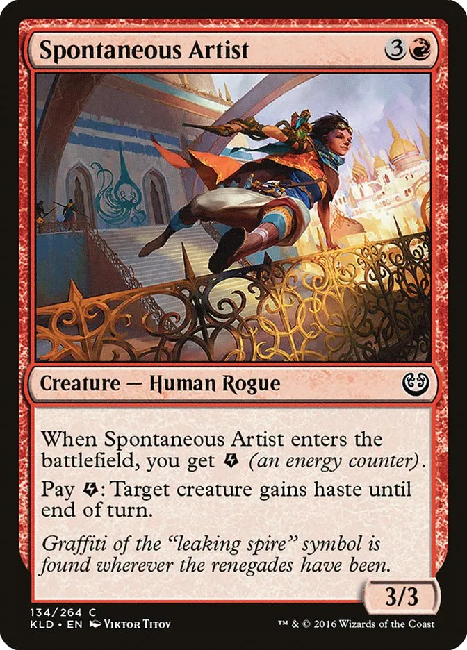 2016 Kaladesh Spontaneous Artist #134 common card image