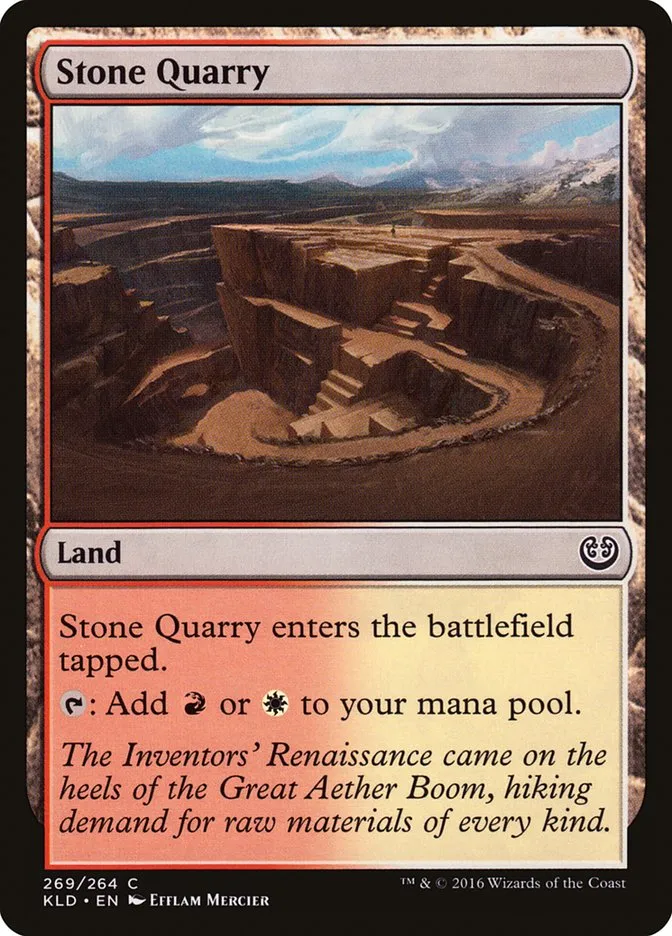 2016 Kaladesh Stone Quarry common #269 common card image